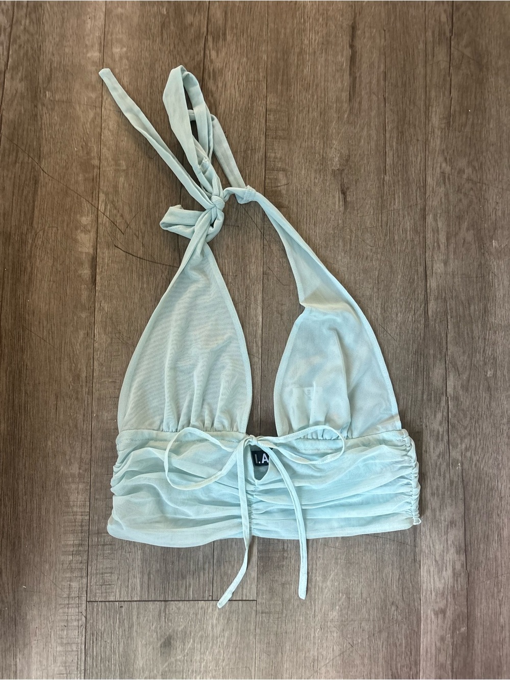 I.AM.GIA Carmel Mesh Cropped Halter Top